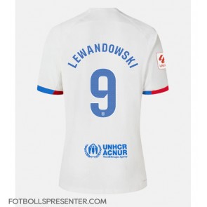 Barcelona Robert Lewandowski #9 Borta Matchtröja Dam 2023-24 Kortärmad